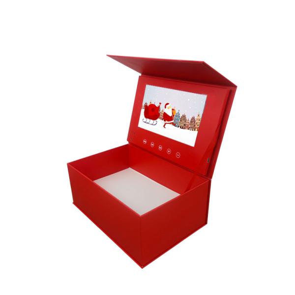 Quality Gilding Square LCD Screen Video Gift Box For Gift Promotional ODM for sale