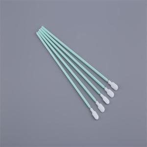 Polypropylene Handle Polyester Swab , Knitted Fiber Cleaning Swabs Q Tips