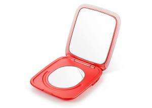 China LED Compact Power Bank Mirror , 1 X 5 Magnified Mirror Power Bank 6000mAh Battery on sale