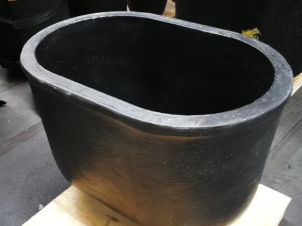Quality SILICON CARBIDE GRAPHITE U-SHAPED CRUCIBLE(ELLIPTICAL CRUCIBLE) for sale