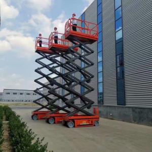 Buy cheap 8M 450KG Electric Aerial Scissor Lift , Self Propelled Work Platform CE ISO product