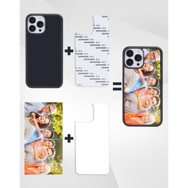 2D Sublimation Blank DIY TPU Customized Shockproof Phone Case for iphone Samsung
