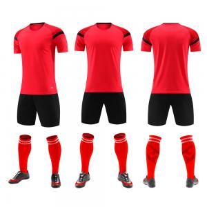 Buy cheap Customization Plain Red Soccer Jersey Plain Full Set Soccer Uniforms product