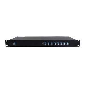 8CH DWDM Multiplexer Network Device For Multiplexing Dual Fiber 1U Rack
