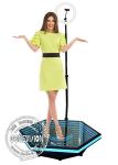 Glass Top 360 Photo Booth Platform 100 CM Diameter
