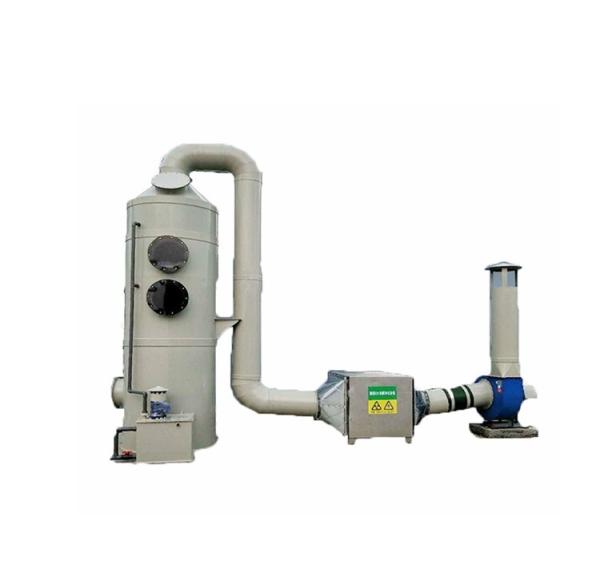 Quality Industrial Equipment 2022 Waste Gas Purification System with Horizontal Wet Scrubber for sale