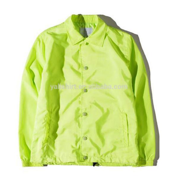 Quality Custom high quality blank 100% polyester mens coaches jacket for sale