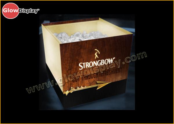 Quality Retro Style Double Layers Ice Bucket LED Illuminated afforded for bar for sale