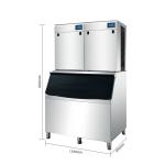 1000 KG Dice Shape Ice Cube Machine Automatic Air Cooled Ice Cube Machine