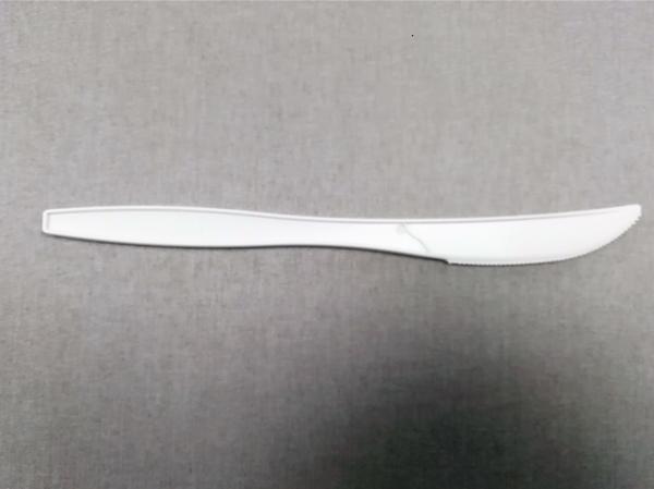 Quality 7.5 Inch Disposable Biodegradable & Compostable Utensils Eco Friendly Knives Made From Cornstarch all test Knife for sale