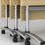 Maple Color Foldable Training Desk Waterproof Computer Training Desk