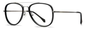 China Unisex Aviator Eyeglasses Optical Frames , Plastic Metal Mixture Eyeglass Frames Designer on sale