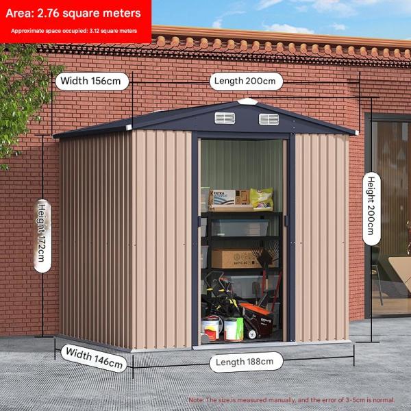 Park Steel Garden Storage Room for Maximum Space Utilization
