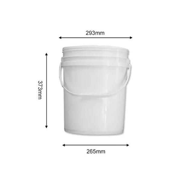 Stackable Plant Seed Keeper Round Plastic Bucket With Silk Screen Printing