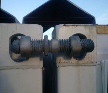 M.B.L Tension 500KN Container Bridge Fitting Container Lashing Parts Adjustable 260mm 380mm