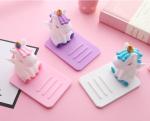 Cartoon Silicone Lazy Mobile Phone Holder Unicorn Car Desktop Multi-function