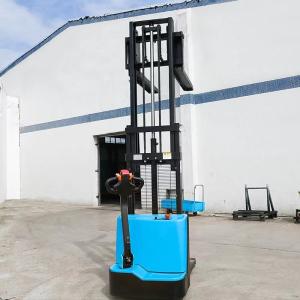 China Industrial  Power Electric Stacker Forklift 2000lbs Capacity Automatic pallet stacker lift on sale