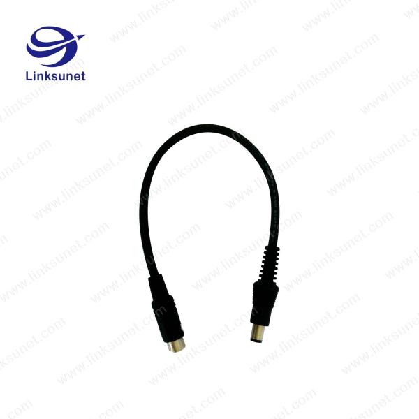 OD 6.5MM Soldering Or Crimping Injector Wiring Harness With DC Power Plug