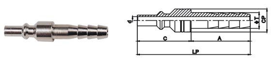 Small Dimensions Female Quick Release Coupling LSQ-CC50 Japanese Type