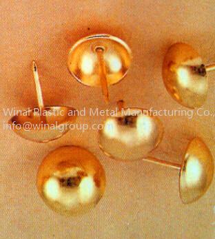 Quality Imitation gold bubble nail for DIY gift,Dia 19mm mould8001,iron with plating per request. for sale