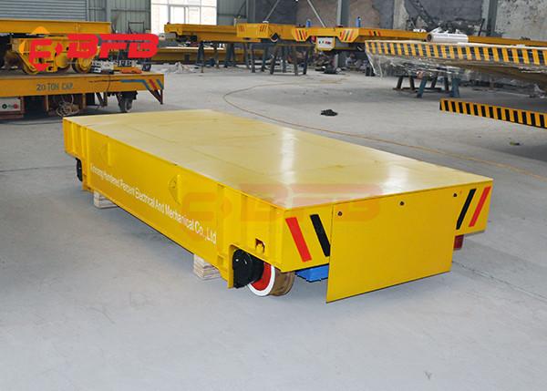Quality Wireless Motorized Automated Guided Carts Material Handling Rail Flatbed Trolley for sale