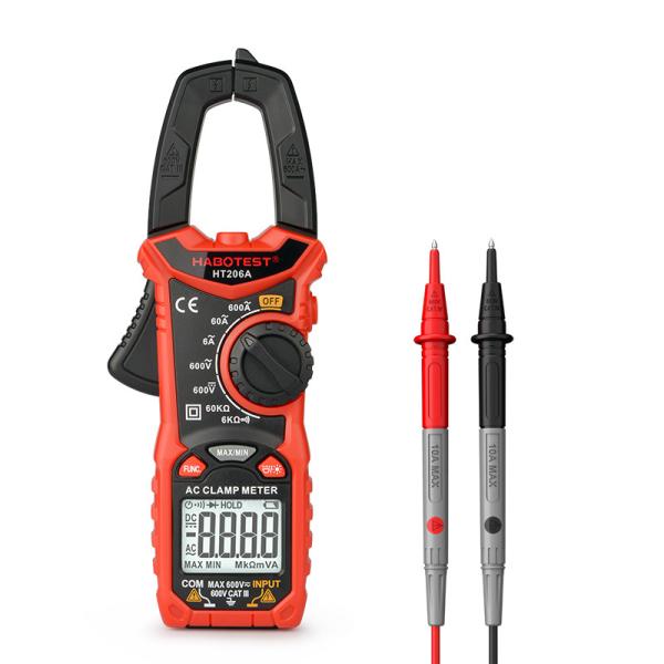 Quality 6000 Counts 60M Ohm 2xAAA Batteries AC Clamp Meter for sale