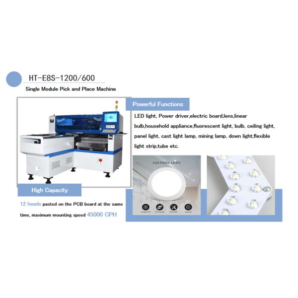 45000CPH SMD Mounting Machine 1200*500mm PCB SMD Assembly Machine
