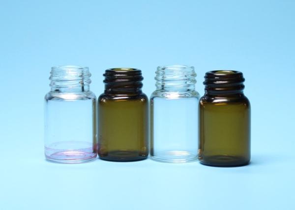 Quality 2ml 3ml Transparent or Brown Borosilicate Glass Threaded Bottle for sale