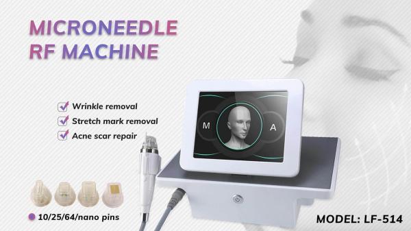 Quality Mark Removal Fractional RF Machine , 2 In 1 RF Microneedling Device With Cold Hammer for sale