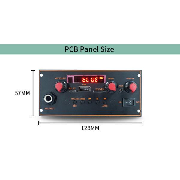 Quality 2x10W 3.7V True Stereo Bt Trolley Stereo Motherboard MP3 Decoder Amplifier Board with Microphone Function for sale