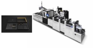 Buy cheap Automated Cardboard Box Making Machine / Paper Box Making Equipment product