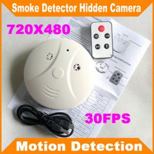 China Remote Control Smoke Detector Covert Spy Camera Pinhole Ceiling DVR W/ Motion Detection on sale