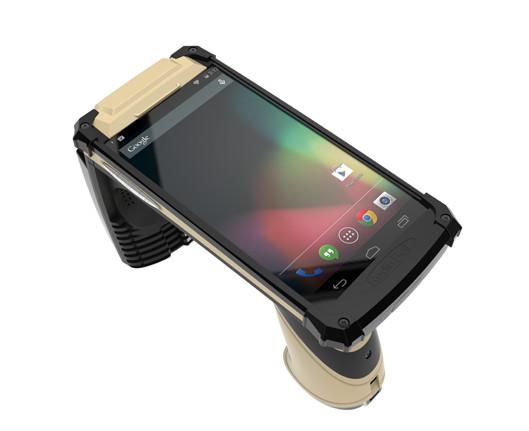 Quality Toughest UHF RFID Smart Reader With Charger IP65 Protection 5 Inch Android 7.0 for sale