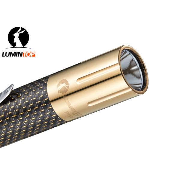 Small Everyday Carry Flashlight Carbon Fiber Brass Strong Material
