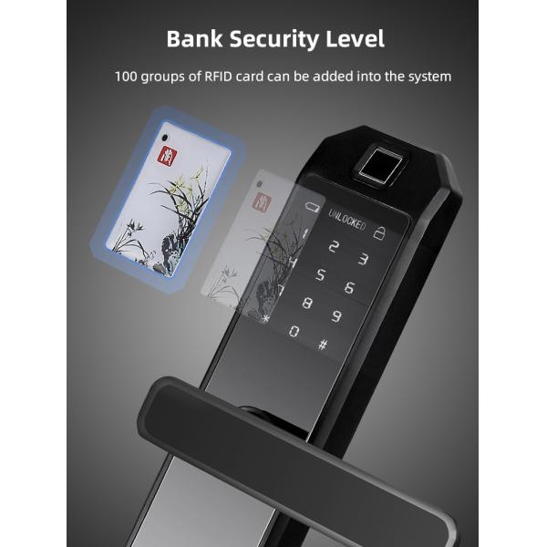 Damp Proof Fingerprint Smart Door Lock Size 20mm For Apartment