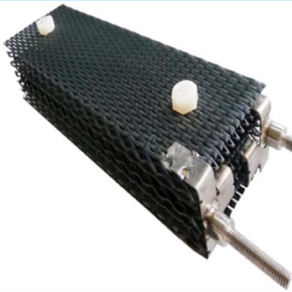 Quality Titanium Gr2 Electrode Plate 4um To 6um For Chlor Alkali Chloride Industry Anode for sale