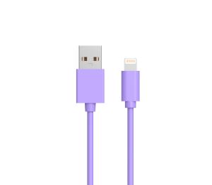 China Lightning C89 USB A To Lightning MFI PVC Round Cable 5V2.4A on sale