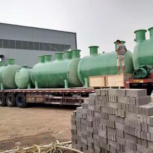 Customized FRP Fiberglass Reinforced Polyester Septic Tanks Sewage Treatment