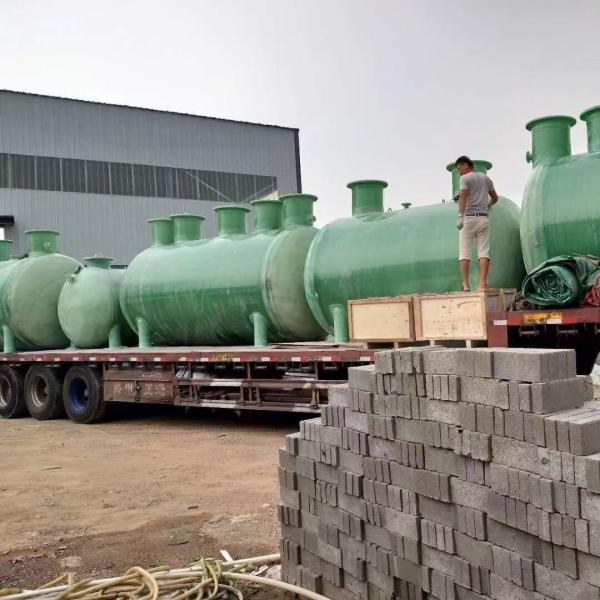 Quality Customized FRP Fiberglass Reinforced Polyester Septic Tanks Sewage Treatment for sale