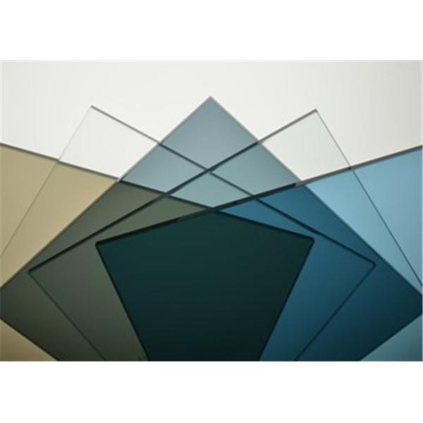 High Light Transmittance Euro Grey Tinted Glass Size Customized For Mirror Making