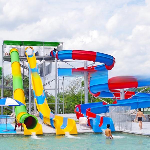 Customization Spiral Water Slide Screaming Fiberglass Screw ISO9001