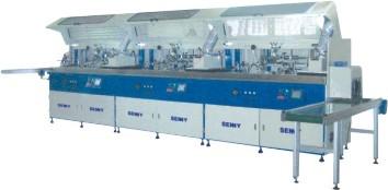Complex Shapes Screen Printing Machine 380V LWith Hot Stamping And Labeling
