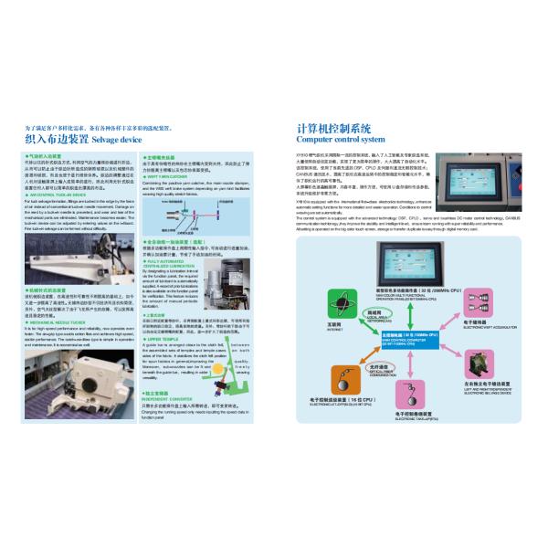 6.5kw Air Jet Weaving Machine / High Performance Air Jet Loom Custom Reed Width