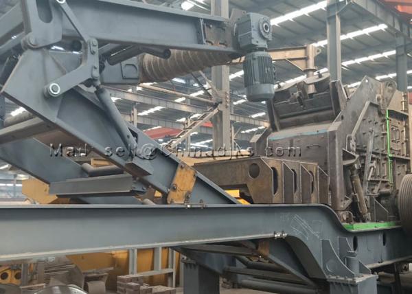 80TPH Mobile Crushing Machine Track Mounted 350mm Feeding
