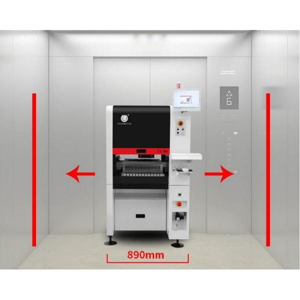 TC06 Narrow 6-Head High-Speed SMT Pick and Place Machine with Integrated Cast Iron Platform