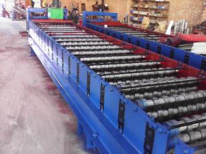 Buy cheap Galvanized Metal Corrugated Sheet Roll Forming Machine With Hydraulic Cutter product