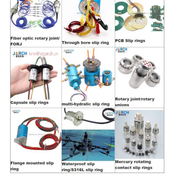 Rotary Tables High Current Slip Ring SS304 Through Hole 80A Rotary Joint