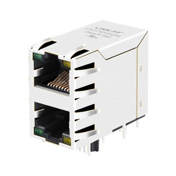 LPJ17633AENL 10/100 Base-T Tab Up Green/Yellow LED 2X1 Port Multi-port RJ45