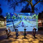 Northern Lights Dynamic Racing Interactive Projection Game Bike Game