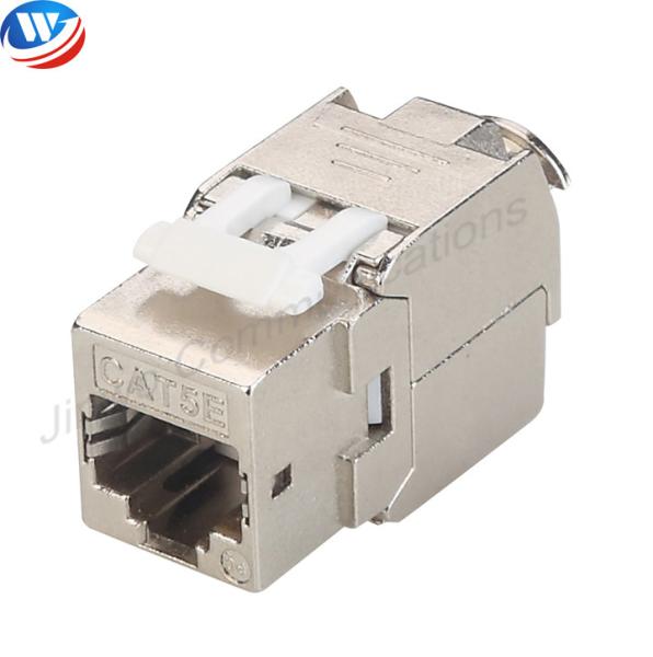 Quality 180 Degree RJ45 Keystone Jack Zinc Alloy Cat5E Keystone Jack for sale